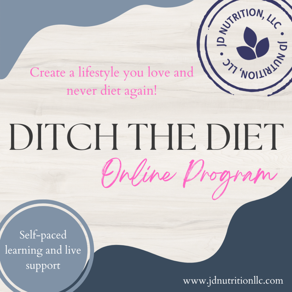 ditch the diet online program page